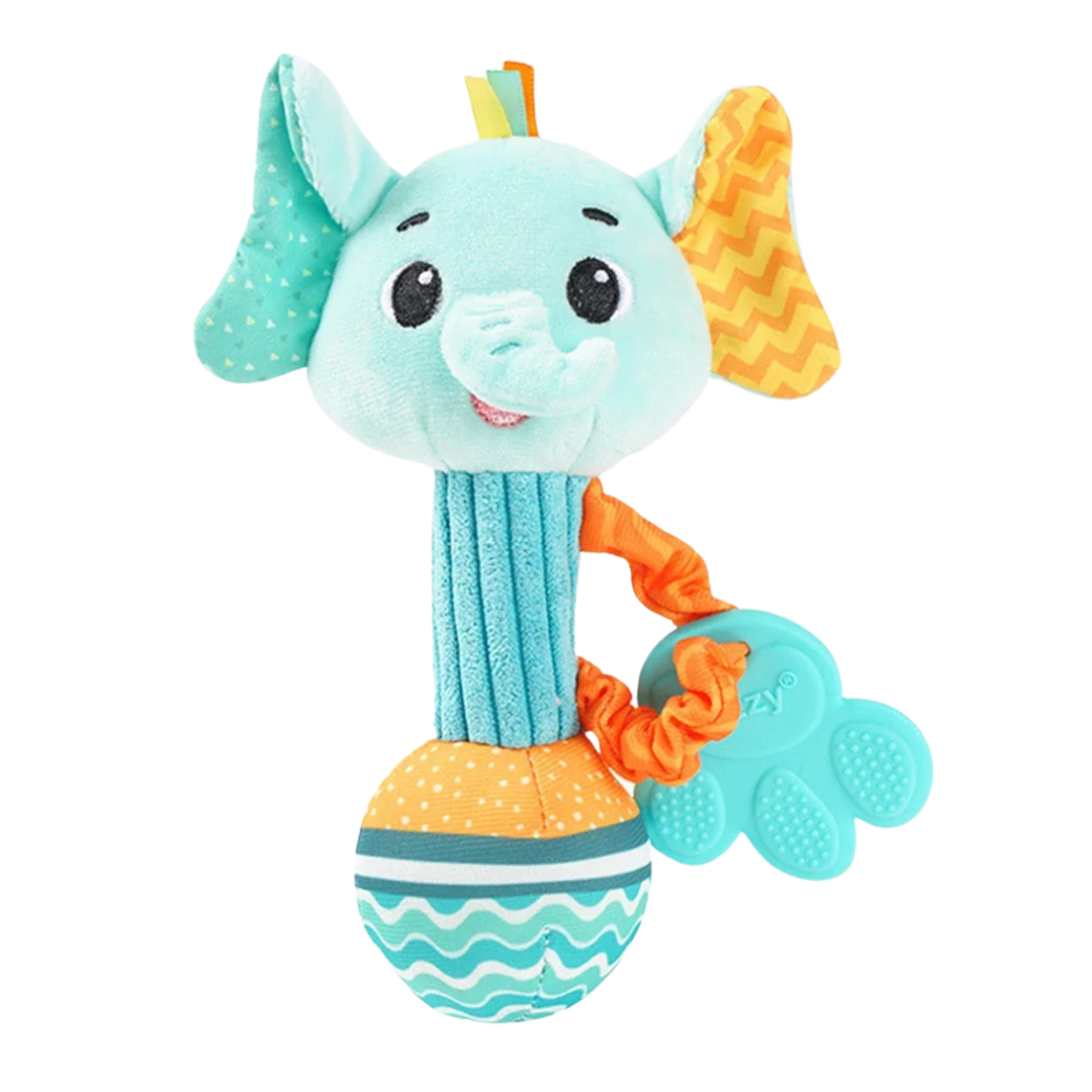 Sonaja de muñeco peluche con mordedor